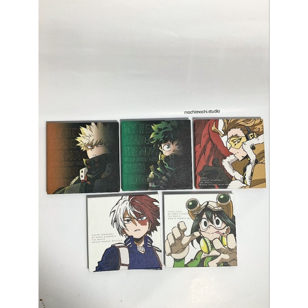 My Hero Academia Official Ichiban Kuji Bakugo Deku Hawks Todoroki Tsuyu Canvas Board Pajangan Lukisa