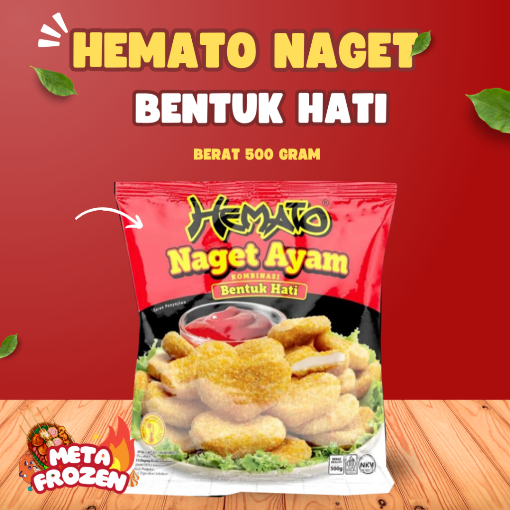 

HEMATO Nugget Ayam Bentuk Hati 500 Gram