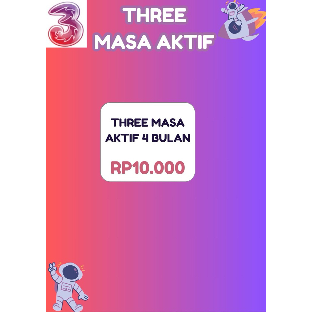 Perpanjang Masa Aktif Kartu Three