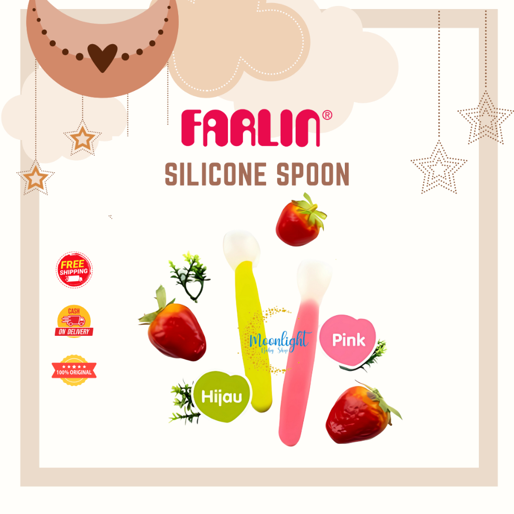 Farlin Silicone Spoon - Sendok Makan Bayi Silikon