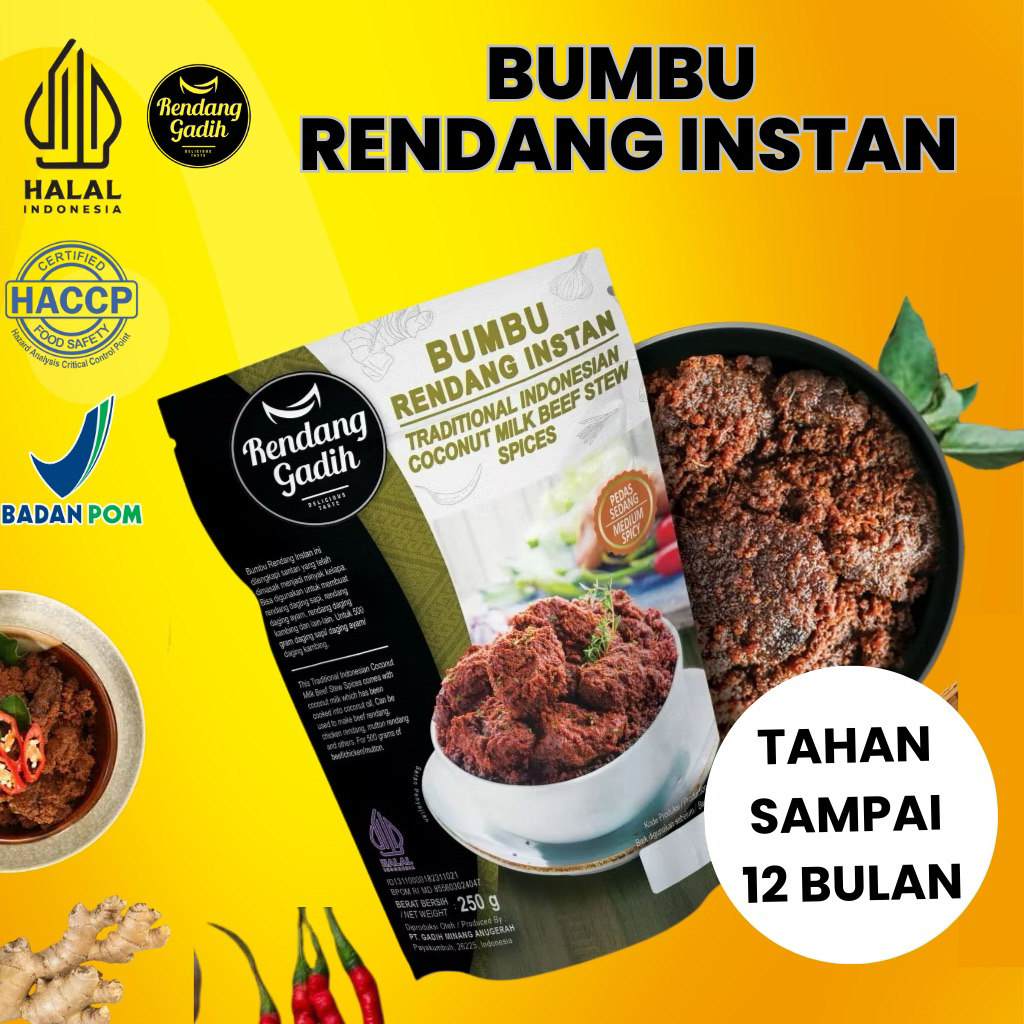 

BUMBU RENDANG INSTAN - MAKANAN SIAP SAJI RENDANG DAGING SAPI IRIS -BUMBU KALIO - TRIBOLADO - RENDANG TELUR - NANGKA - JAMUR SUIR - RENDANG GADIH MINANG PAYAKUMBUH - RANDANG PADANG - KHAS MINANG