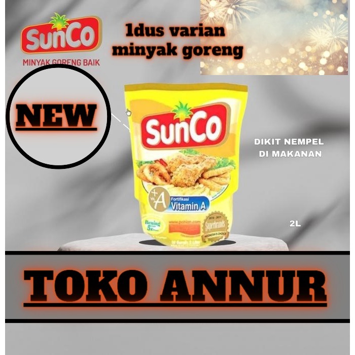 

1dus minyak goreng premium sunco kemasan 2lt refill , varian minyak goreng , langsung kirim