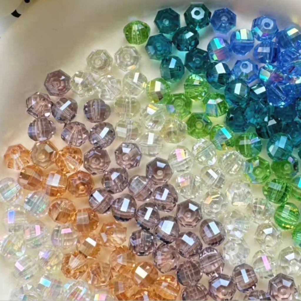 Ecer 10pcs Labu 8mm A3 ceko manik monte beads diy ronce kristal crystal swarovski AAA