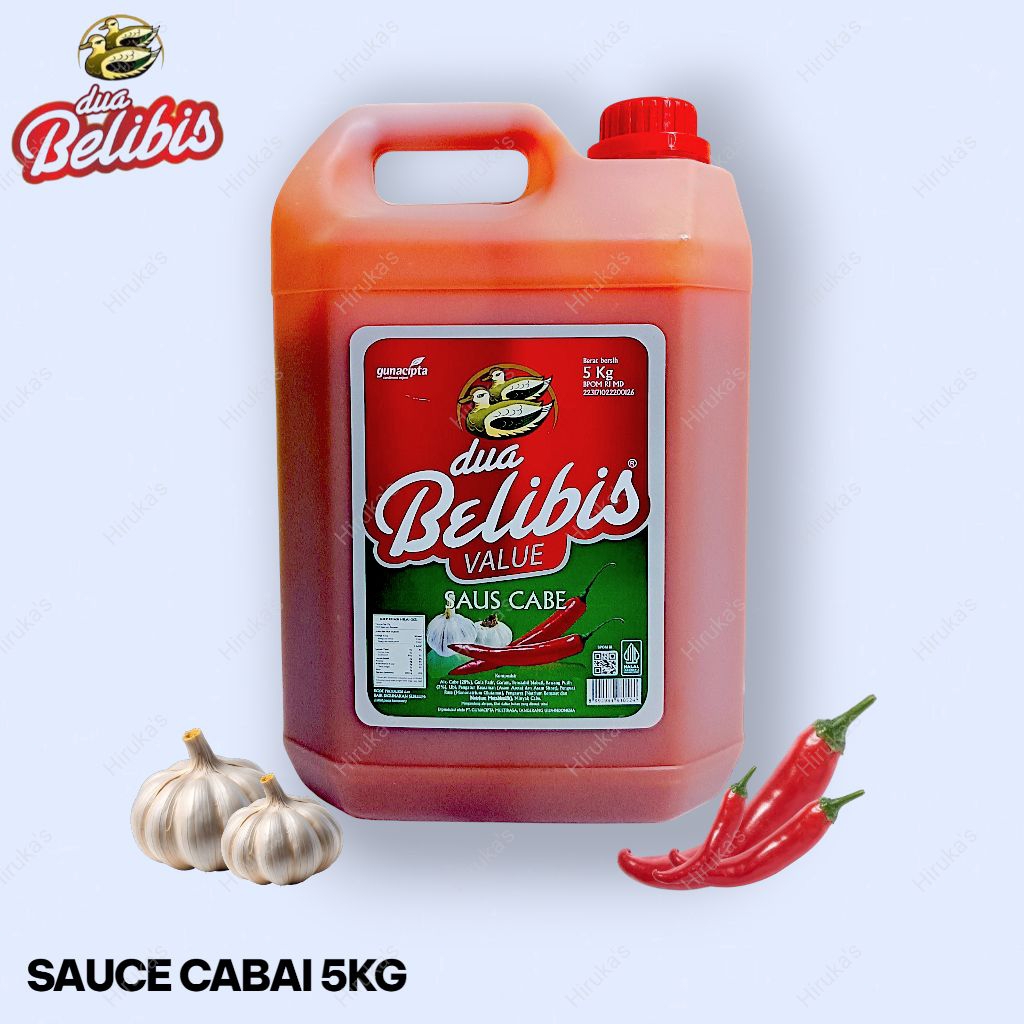 

Sauce Cabai Dua Belibis 5KG /Saos Cabai/Chili's sauce