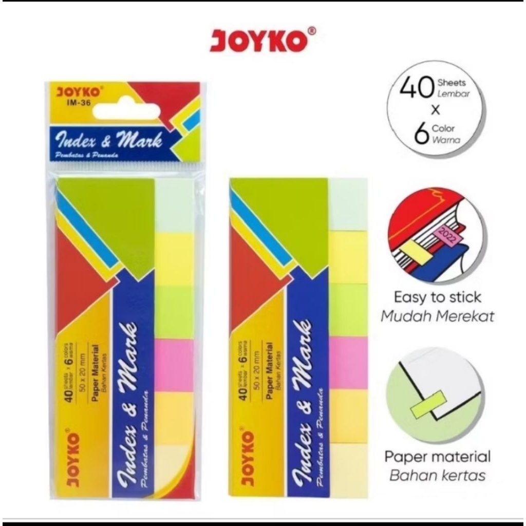 

Joyko Memo Index and Mark IM-36 Pembatas Kertas Panjang