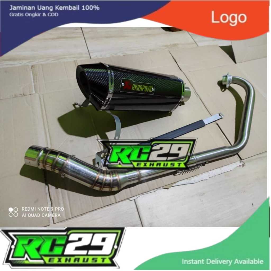 Knalpot Akrapovic Layang Evo Carbon Gsx R 150 Gsx150 Gsxr 150 Gsx 50r Gsx150r full system