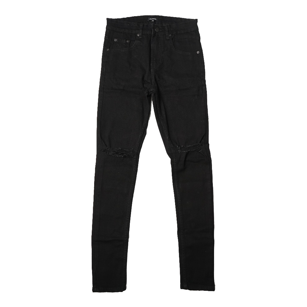 Branché Ripped Jeans Wash Black