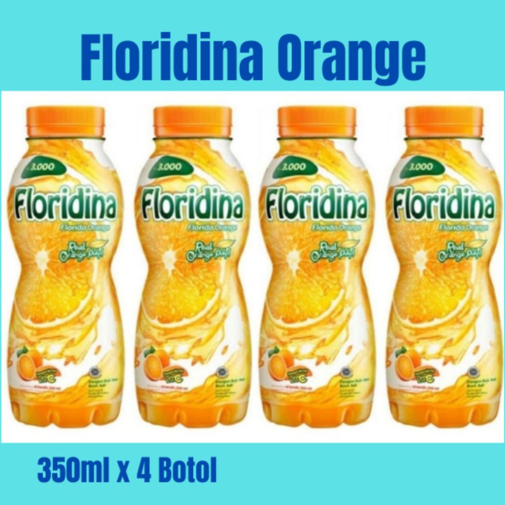 

Floridina orange 350ml x 4 Botol