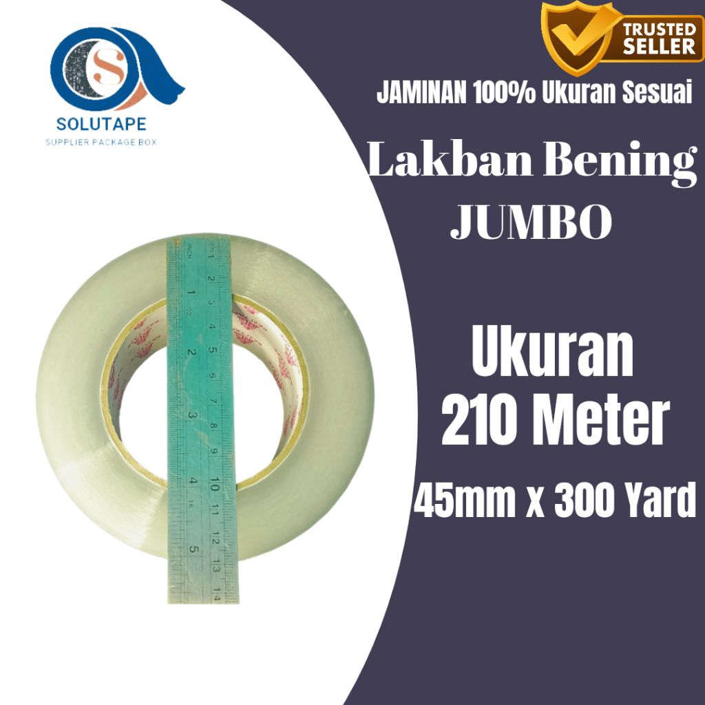 

Solasi Jumbo Bening 300yg Harmony Tape Selotip Kuat Isolasi Berkualitas Termurah