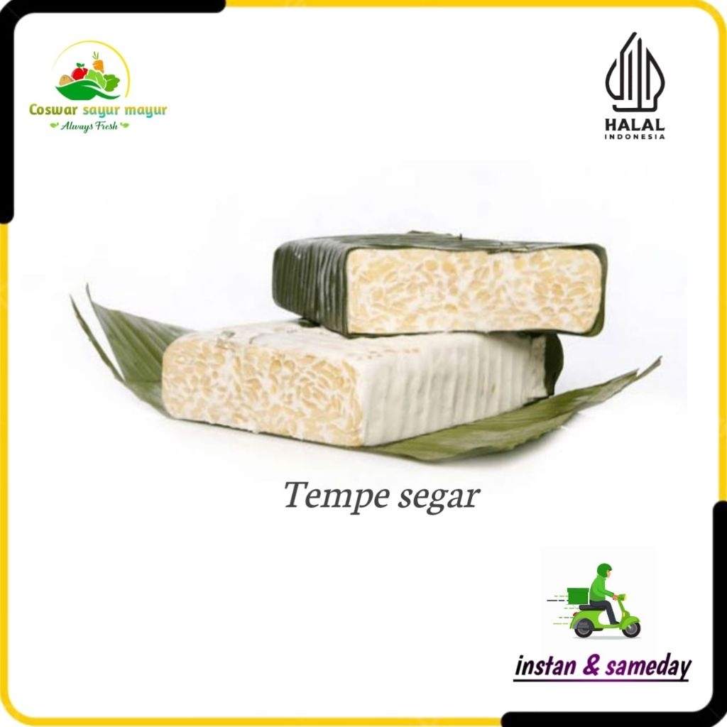 

{ 1 balok } tempe sayuran segar tempe enak legit kualitas terbaik