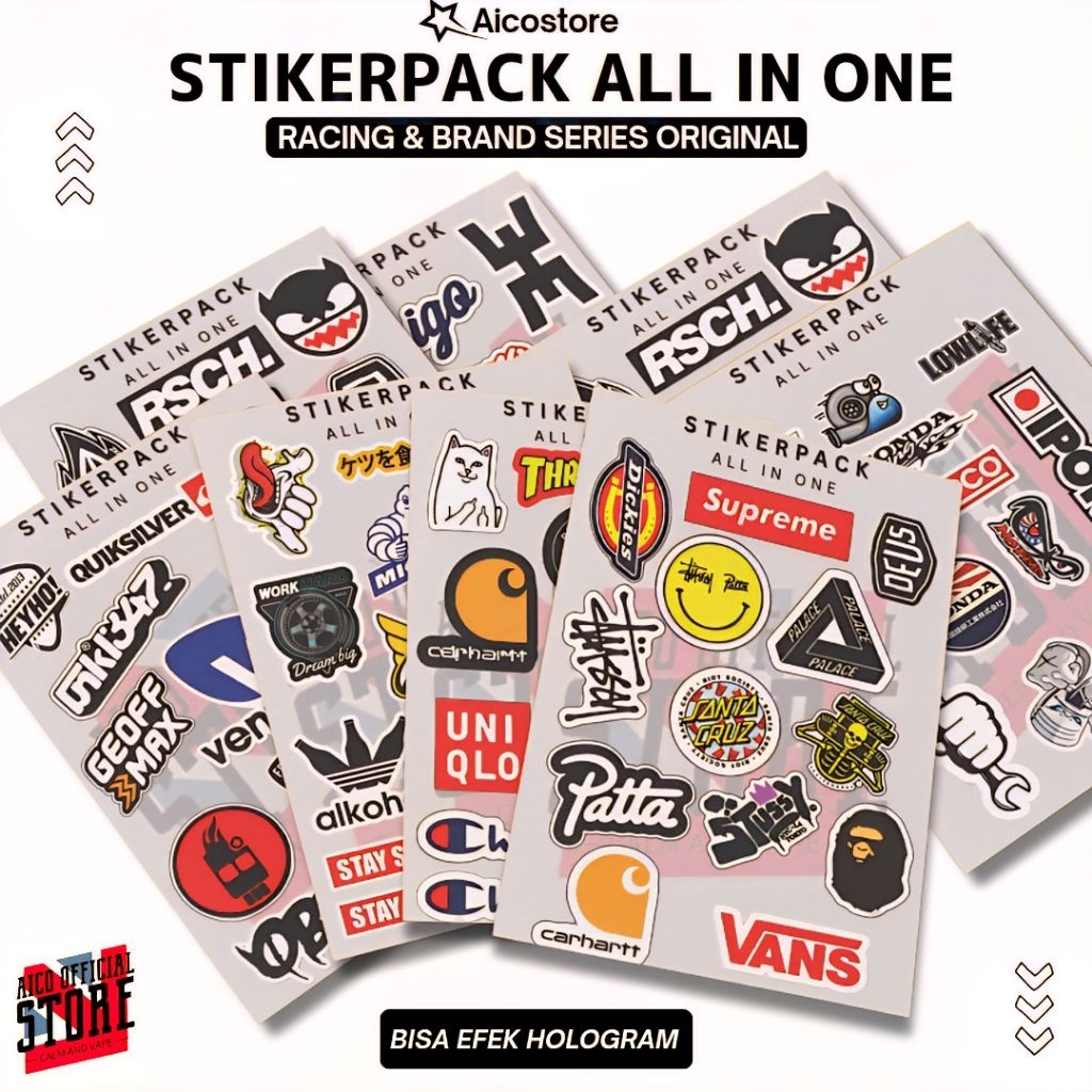 

Jaka Custom - STIKERPACK All In One Desain Full Laminasi