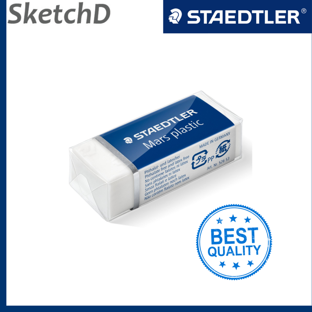 

Karet Penghapus Putih Sedang 526 53 Staedtler Mars Plastic High Quality Medium Eraser Setip kualitas terbaik