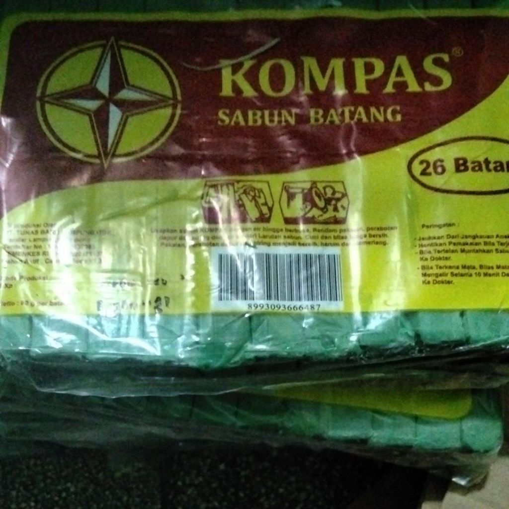 Paket 12 Batang Sabun Batang Kompas