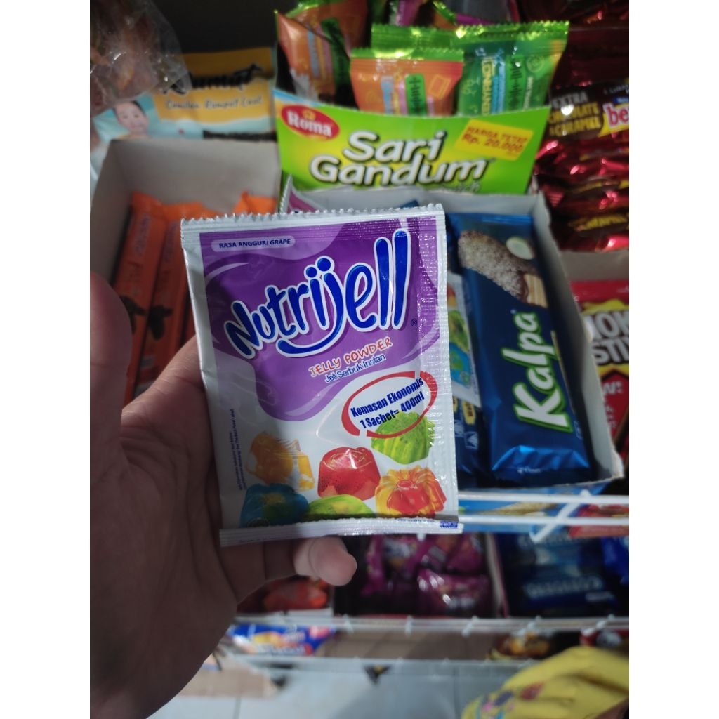 

Nutrijell aneka macam rasa kemasan kecil