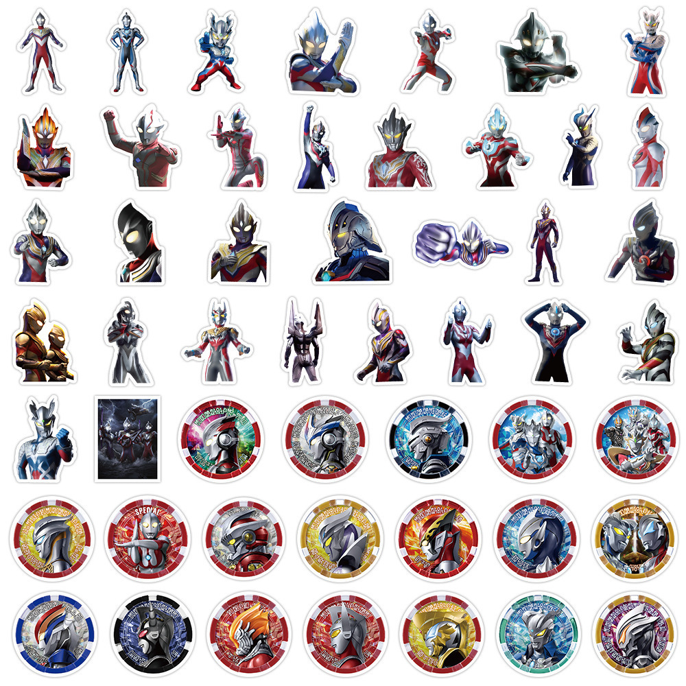 

Stiker Ultraman Lucu Q-Version 100pcs – Anti Air, Hiasan Laptop, HP, Buku, Koper, Notebook