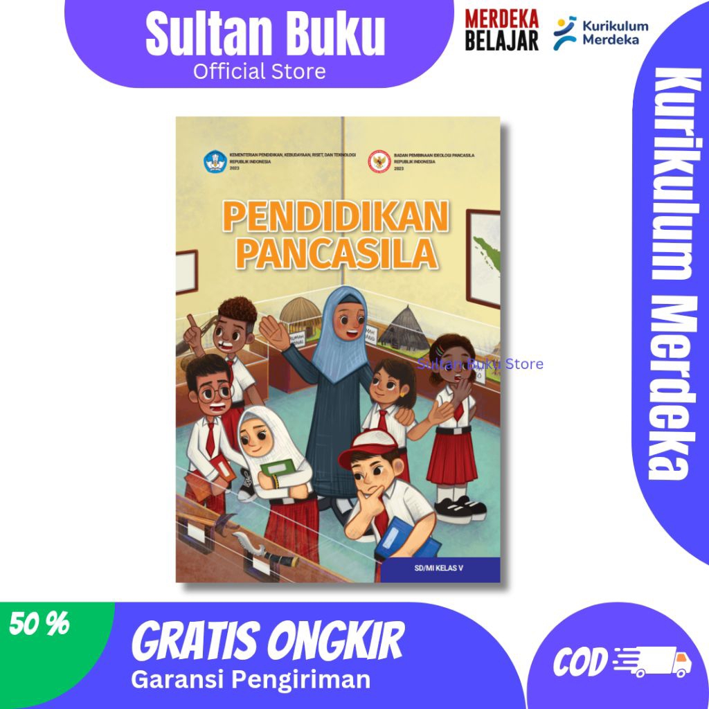 BUKU PENDIDIKAN PANCASILA SD KELAS 5 BARU - BUKU PANCASILA KURIKULUM MERDEKA KELAS 5 - KEMENDIKBUD