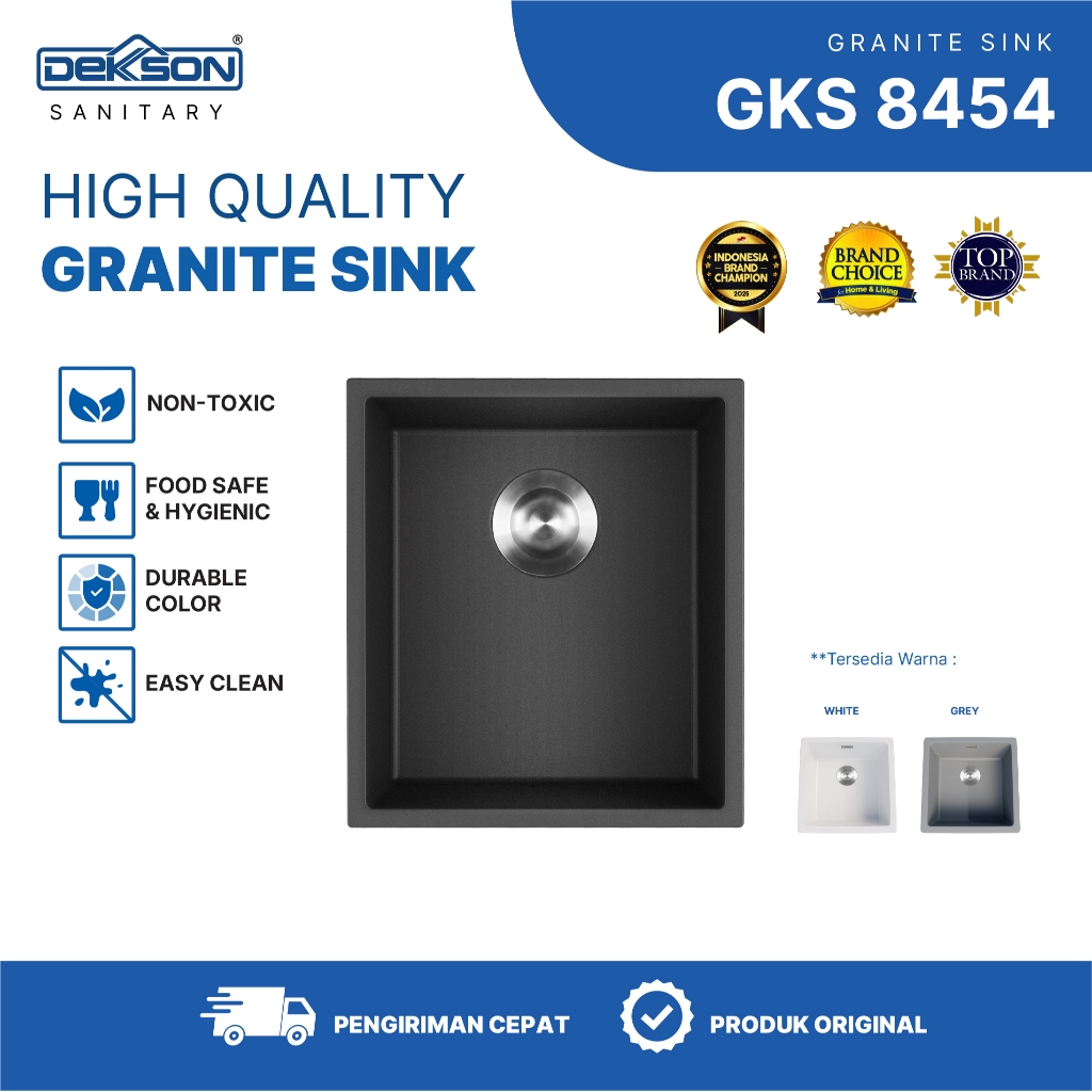 DEKKSON Kitchen Sink Sink Dapur Anti Gores & Tahan Panas GKS 8454