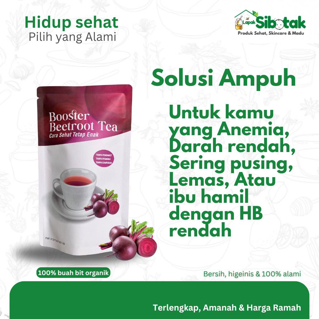 

TEH HERBAL BUAH BIT PREMIUM ORIGINAL 100% MURNI TEH BUAH BIT CELUP BEATROOT TEA