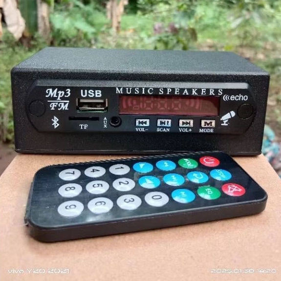 MP3 PLAYER BLUETOOTH USB RADIO SIAP PAKAI (adaptor pakai cas hp)