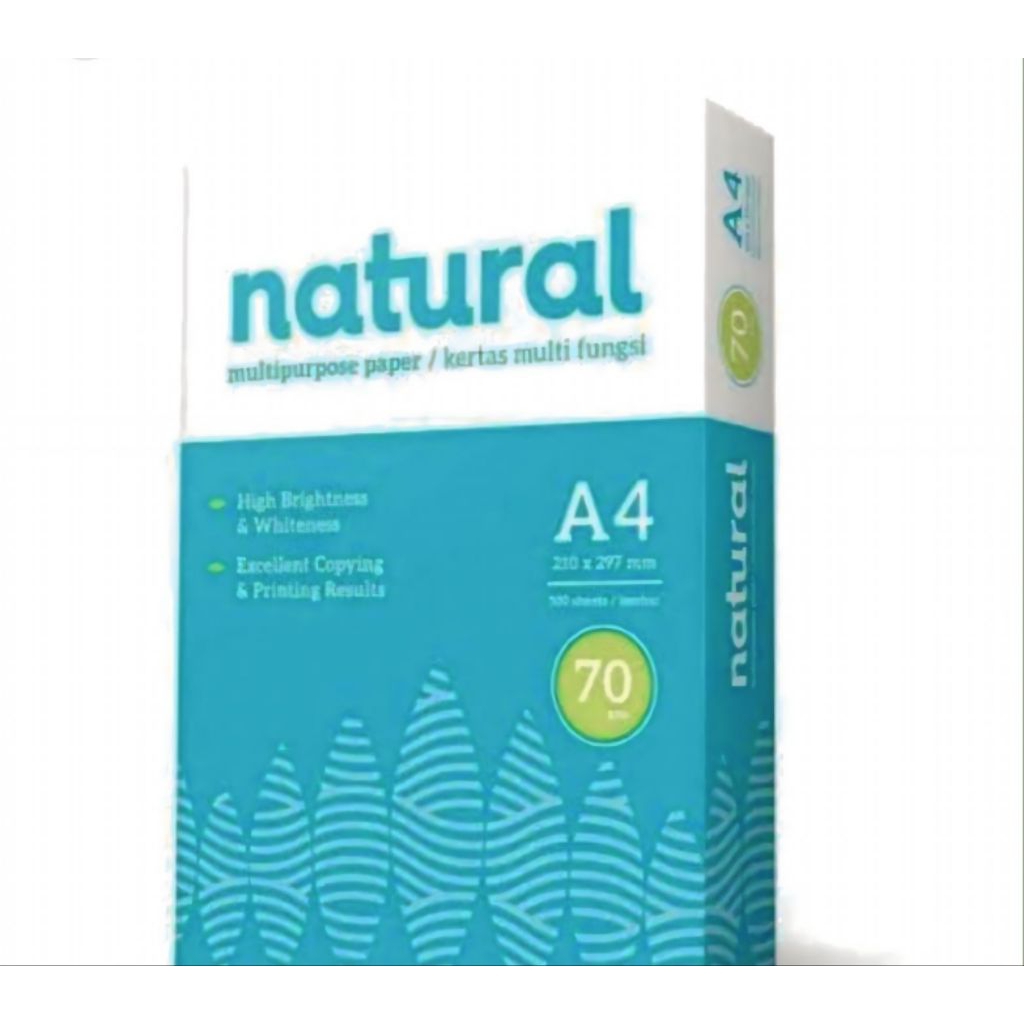 

KERTAS HVS | KERTAS PRINT | FOTOCOPY NATURAL A4 70 gram (1 RIM)