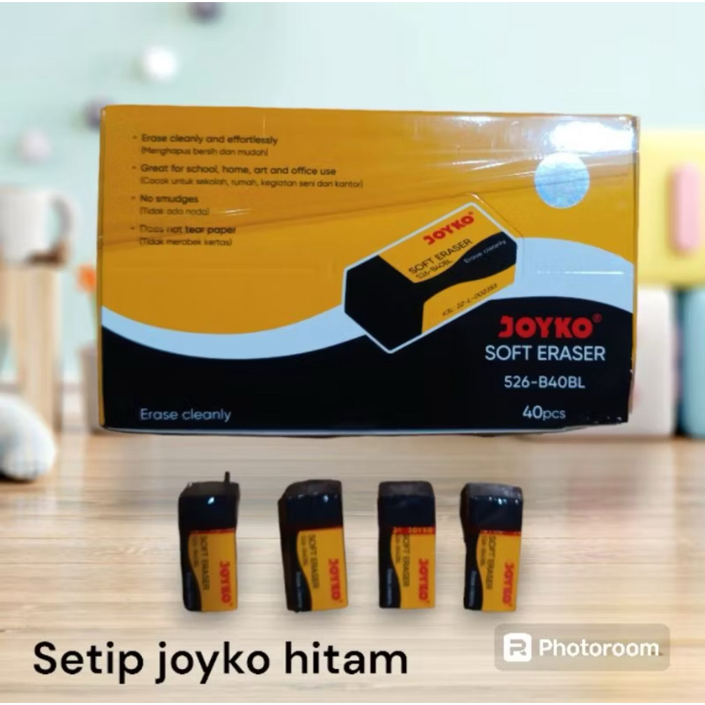 

1 Box Setip / Penghapus pensil JOYKO isi 40 biji.