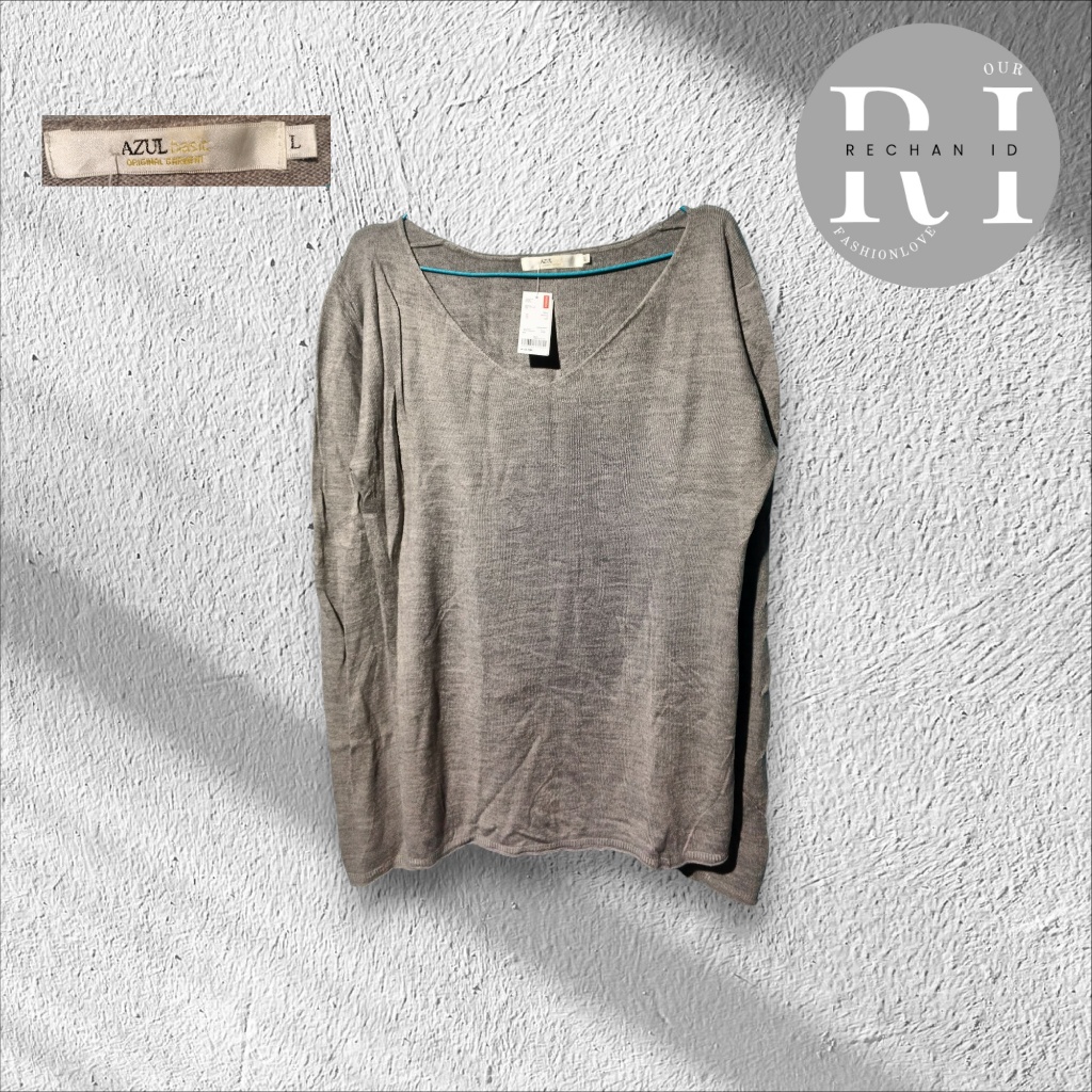 sweater|azul basic|size:L|LD:100 x PJ:52