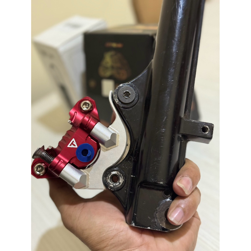 BREKET KALIPER MIO SPORTY DISK 220mm TAD apolo / krim mini