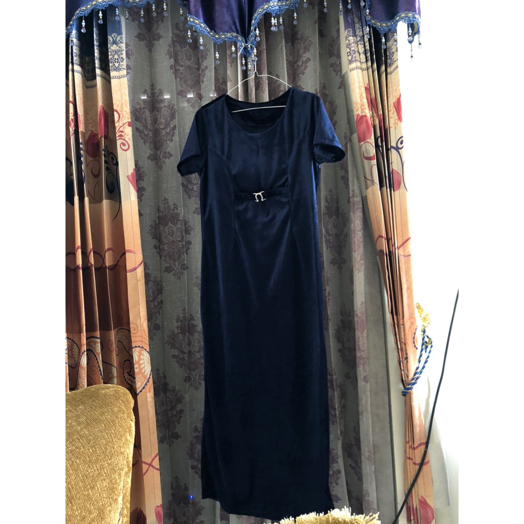 DRESS PARTY NAVY SHIMER