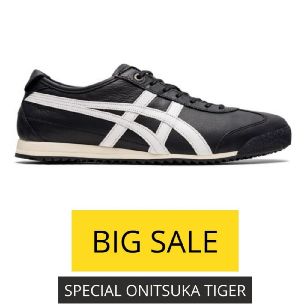 Sepatu Sneakers Onitsuka Mexico 66 SD Black White