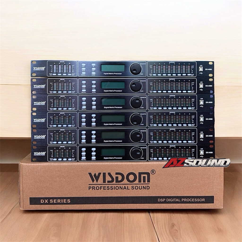DLMS WISDOM DX 4080 4in 8out DSP Super Keren Suara Jernih Clarity Original