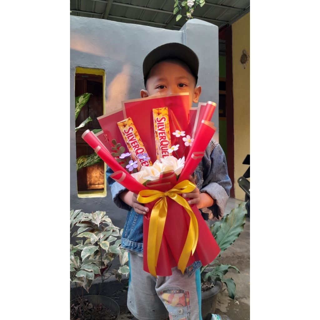 

Buket/Bouquet Murah Cokelat SLV Bar 2 pcs Bisa Request