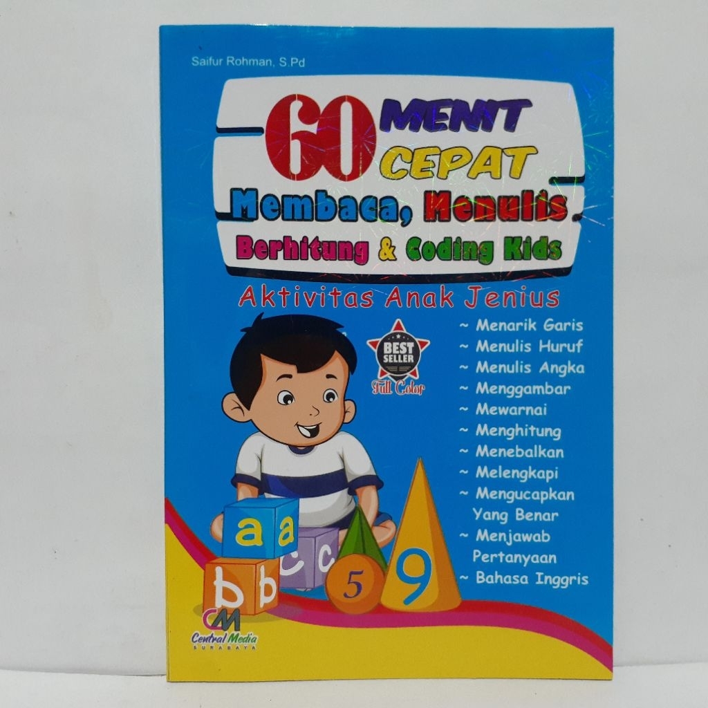 60 Menit Cepat Membaca, Menulis, Berhitung, & Coding Kids - CM