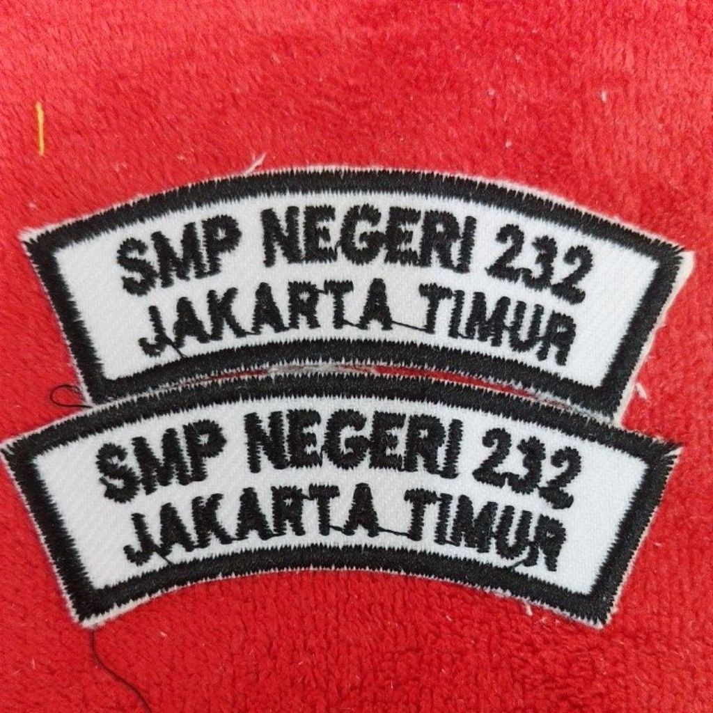 READY STOK PAKET BORDIR LOKASI SMPN AREA JAKARTA TIMUR & BENDERA 3X5
