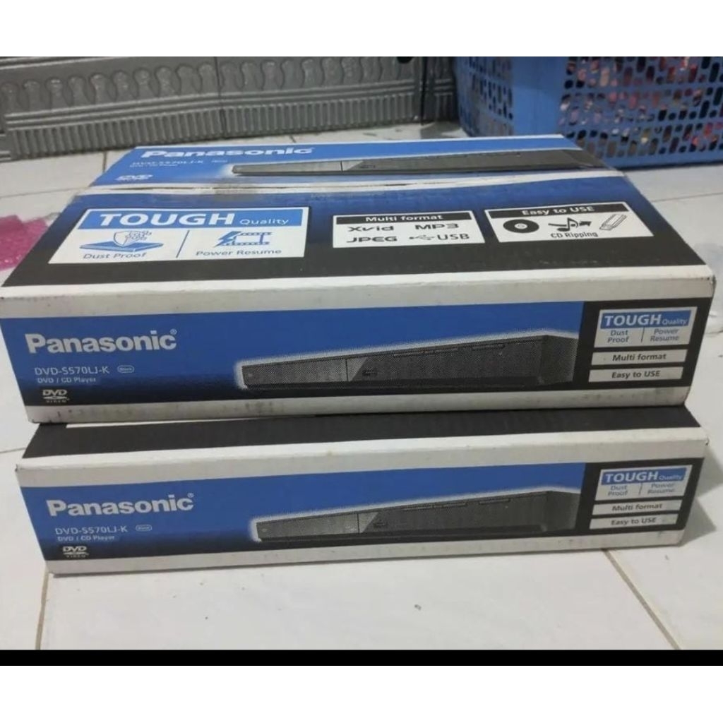 DVD PLAYER PANASONIC S570LIK/S570LIK SPE3696 DVD VCD CD CD RW MP3 FULL HD PANASONIC ORIGINAL