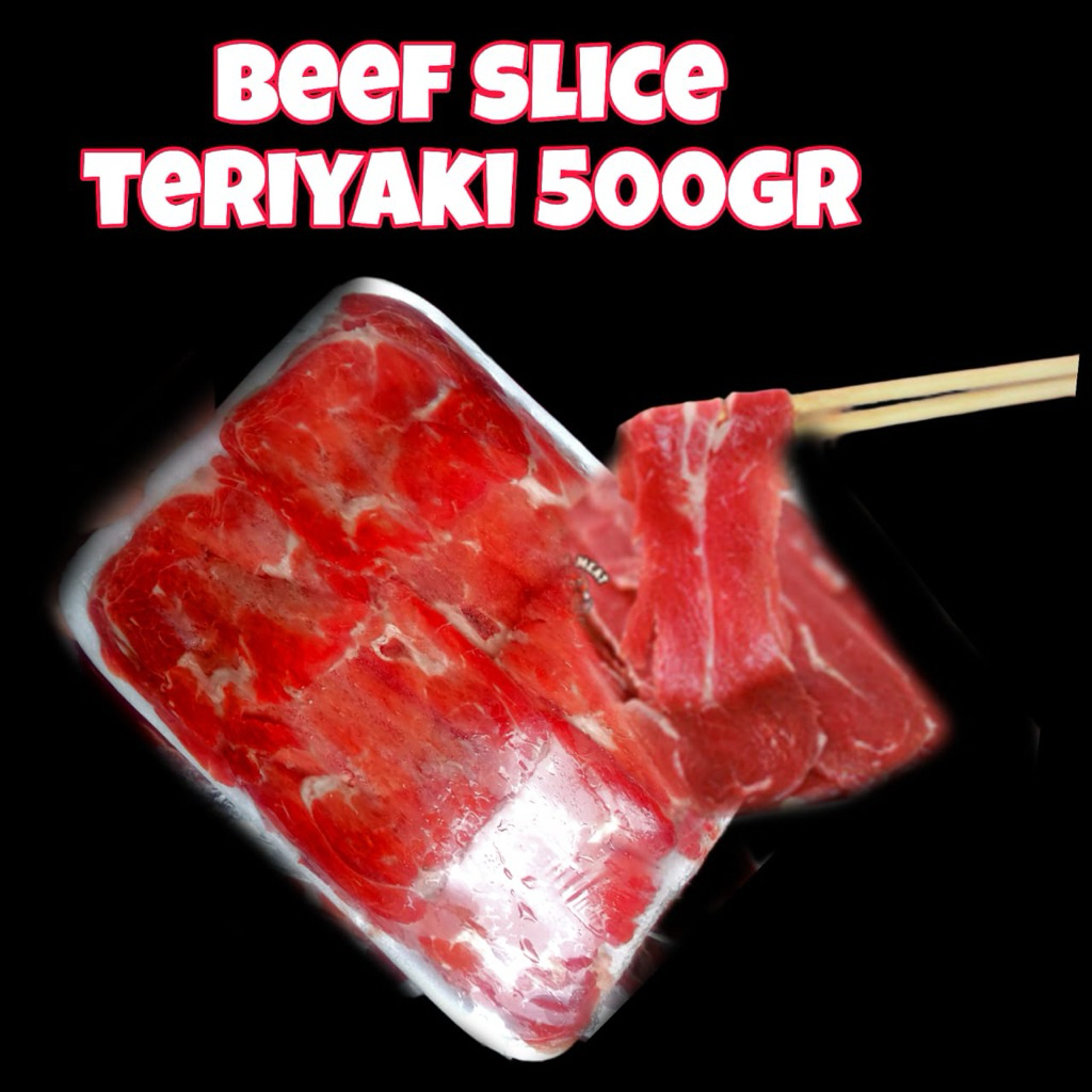 

Beef slice teriyaki 500gr