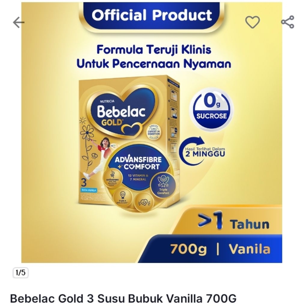 Bebelac gold vanila