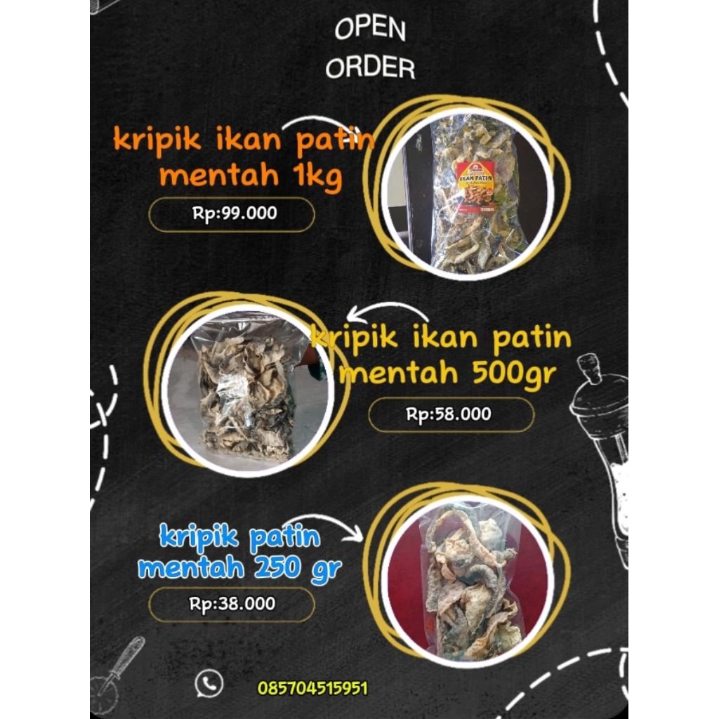 

kripik ikan patin mentah
