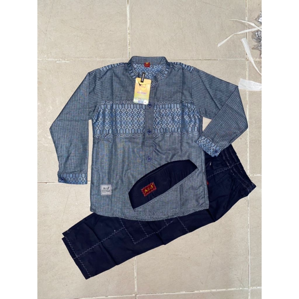 setelan koko Zaydan by A&J/setelan koko A&J lengan panjang/setelan koko muslim anak/setelah koko mus