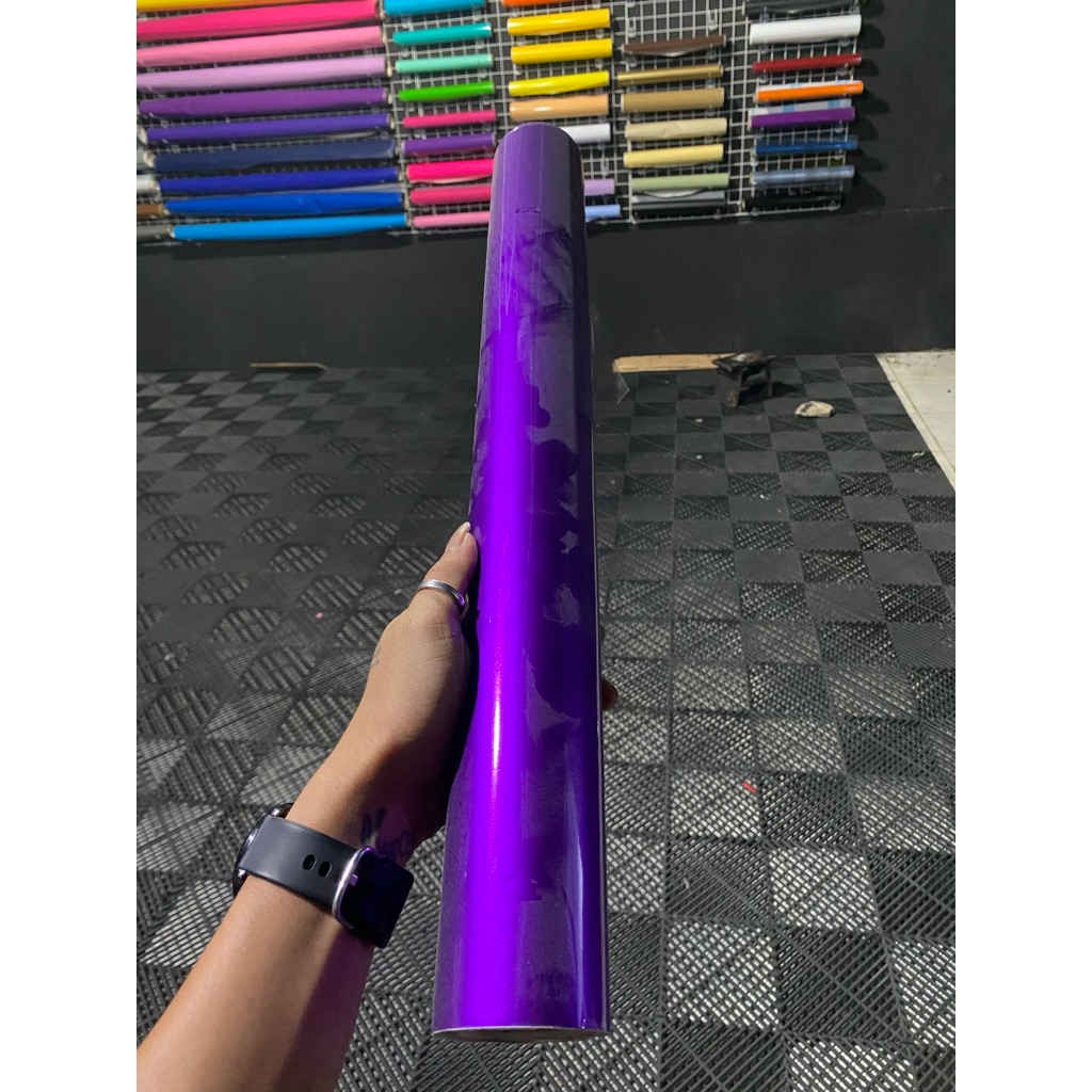 sticker ungu candy, sticker motor/mobil