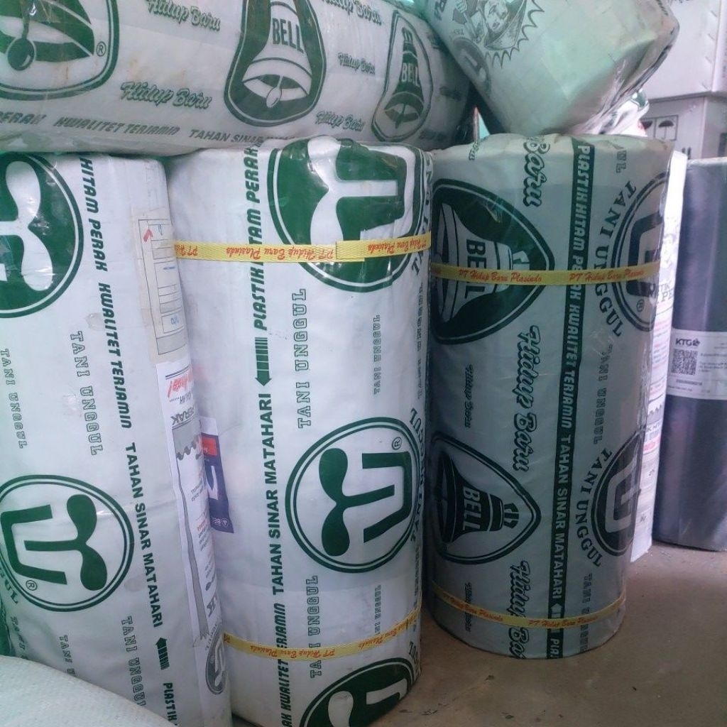 Mulsa BELL Hijau - Mulsa bell hijau berat 18 kg dengan ketebalan 0.35 mikron