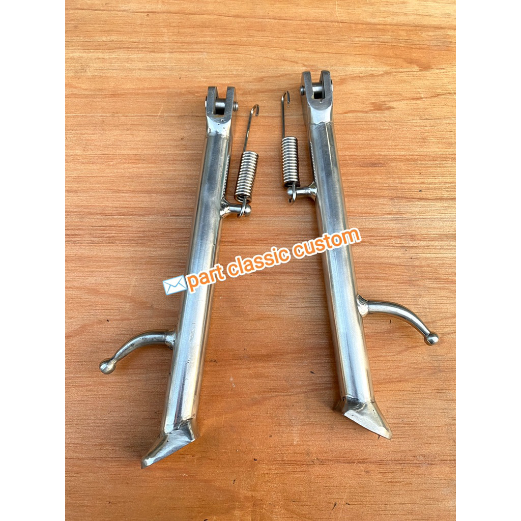 jagang samping stenlis / standar samping bmw handmade stenlis jagang samping model triumph bmw