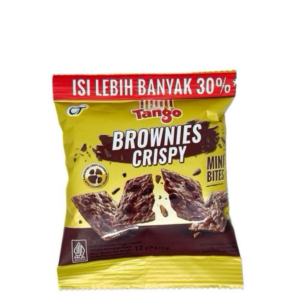 

TANGO BROWNIES CRISPY ISI 10 PACKS @12GR Coklat Crunchy Gurih Manis