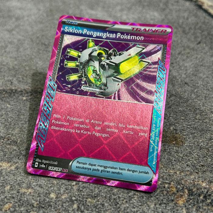 Pokemon TCG Indonesia siklon pengangkat pokemon ace 149/187 ACE
