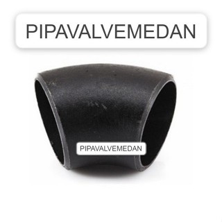 Elbow / knee Las 3/4 inch ; Sch 80 ( 45 derajat ) Carbon steel Besi