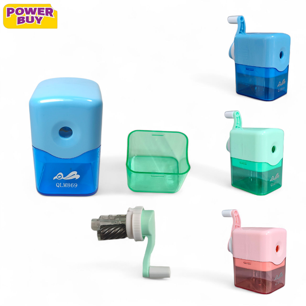 

Serutan Meja Murah - Rautan pensil meja putar manual dengan wadah penampung