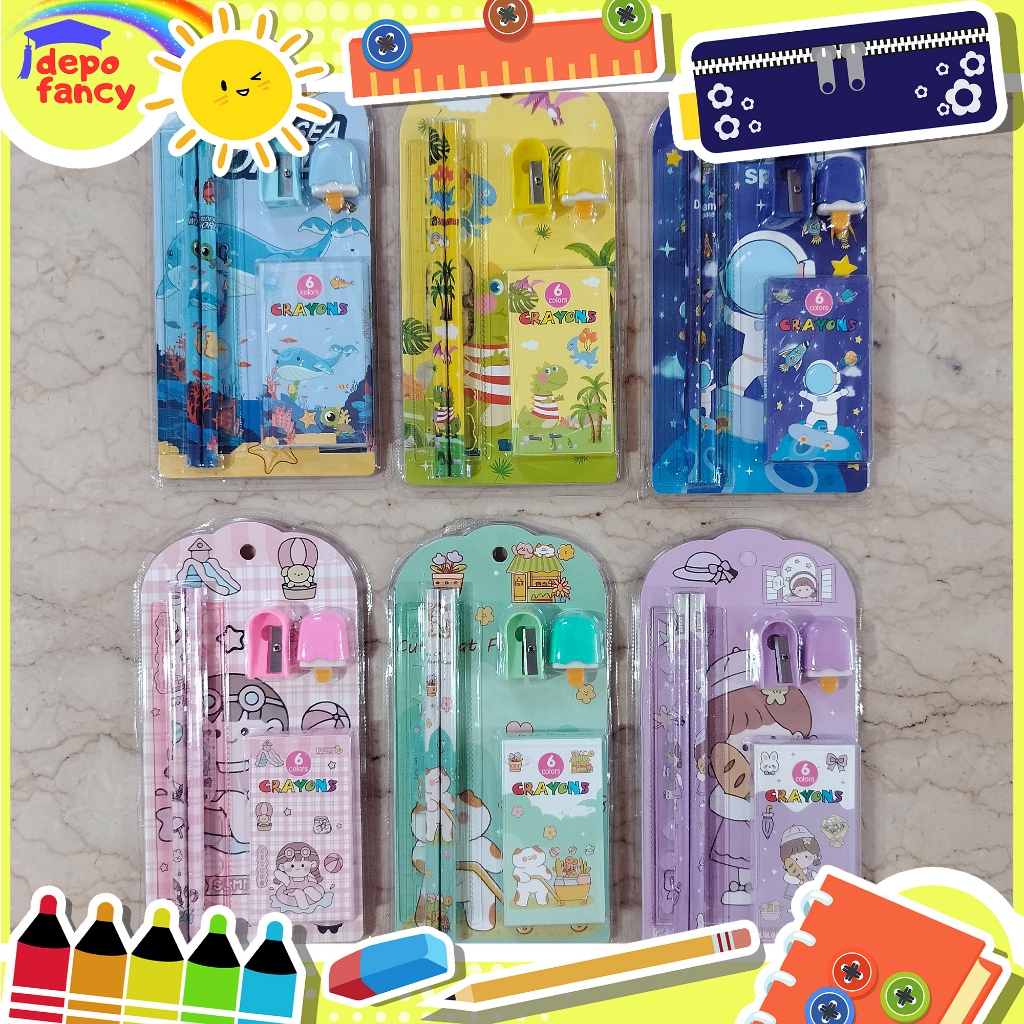 

STUDY SET 8031-2 / ALAT TULIS SET / STATIONERY / PERLENGKAPAN SEKOLAH