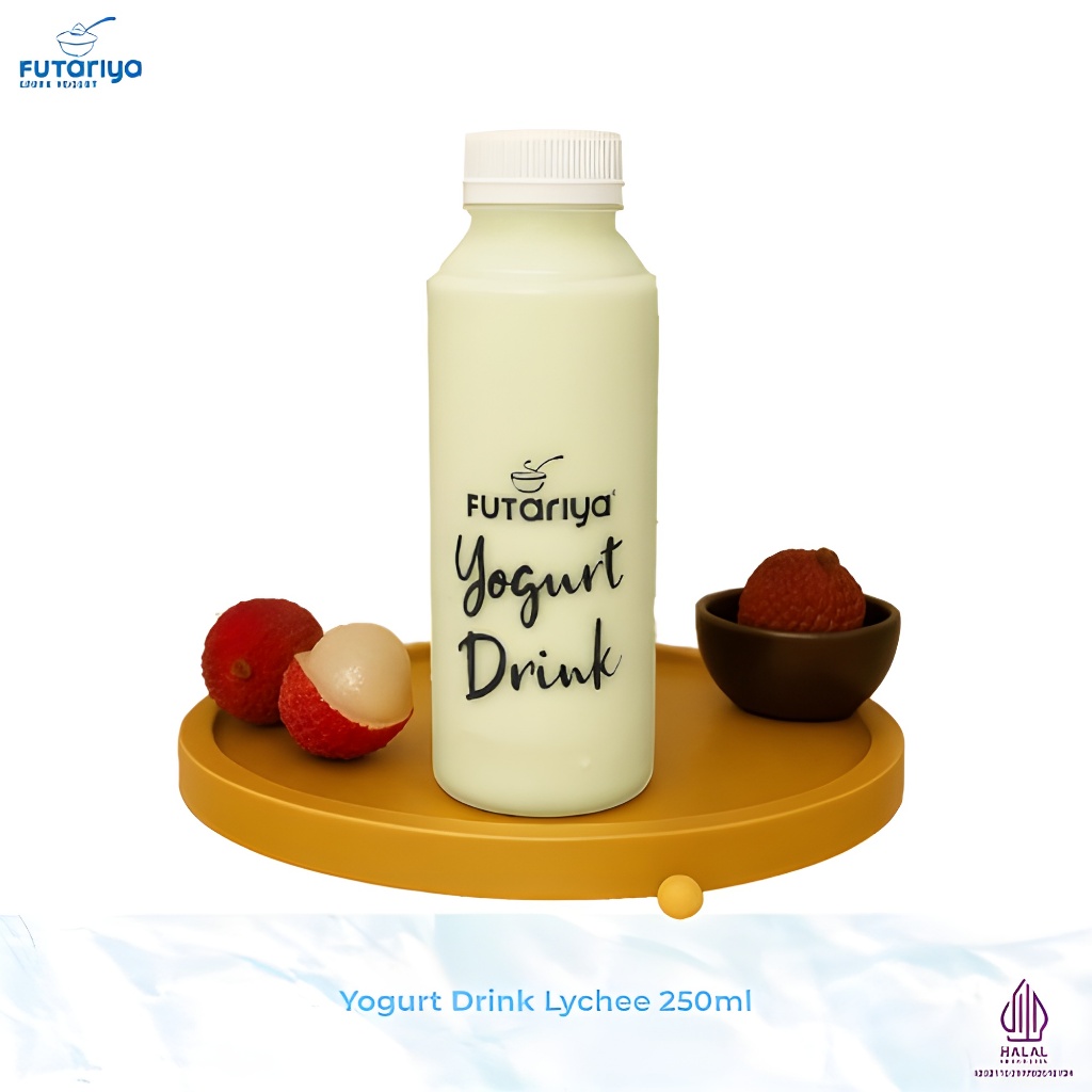 

FUTARIYA Yogurt Drink Lychee 250ml - Live Active Probiotics Yogurt, Low Calorie