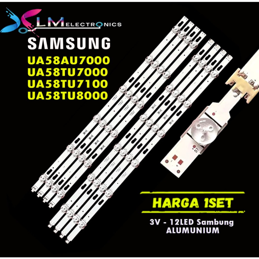 BACKLIGHT SAMSUNG UA58AU7000 UA58TU7000 UA58TU7100 UA58TU8000 58AU7000 58TU7000 58TU7100 58TU8000