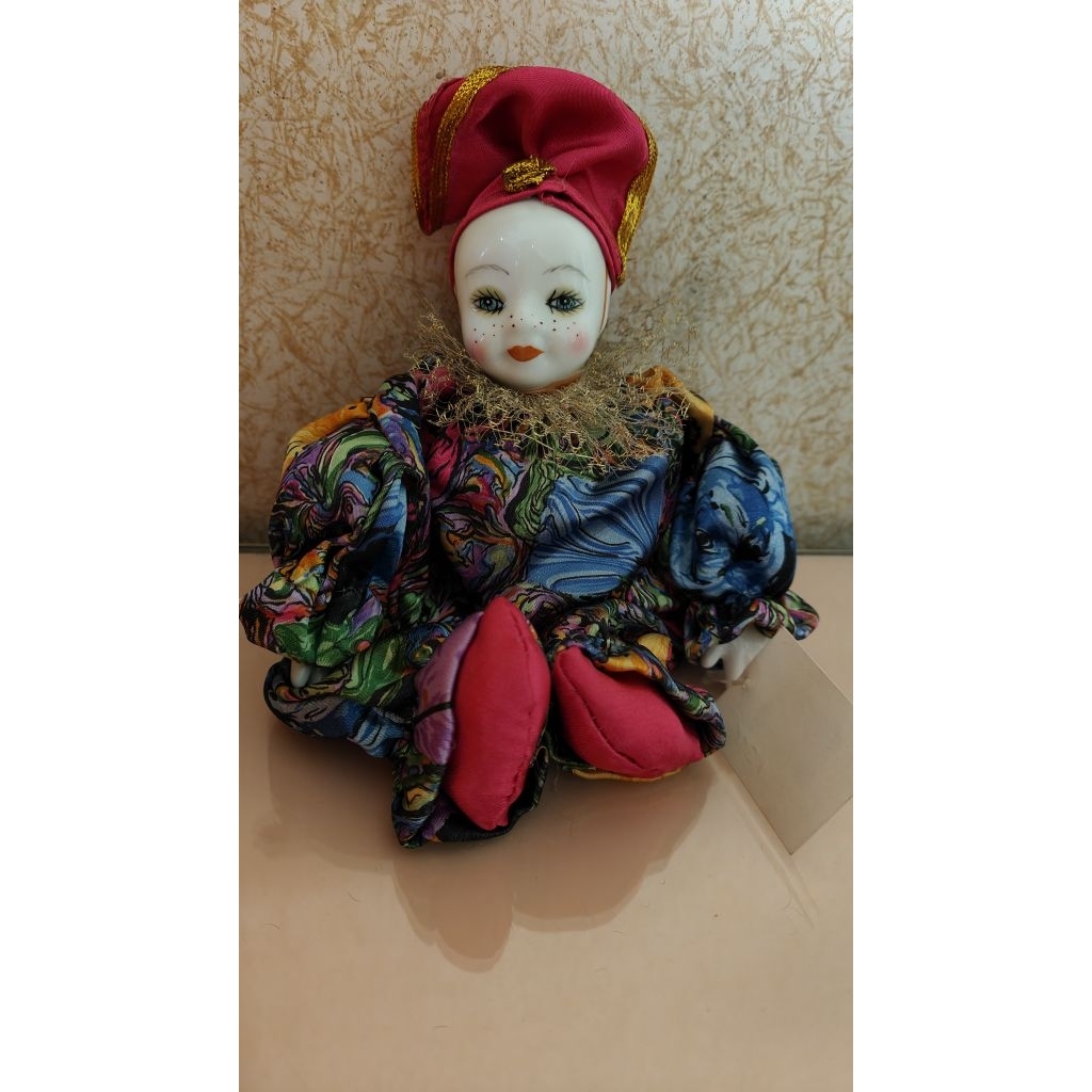 Boneka vintage Italia Pajangan Hiasan Meja Porcelain Doll