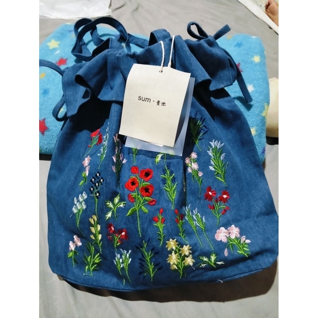 New tas denim bordir bkk